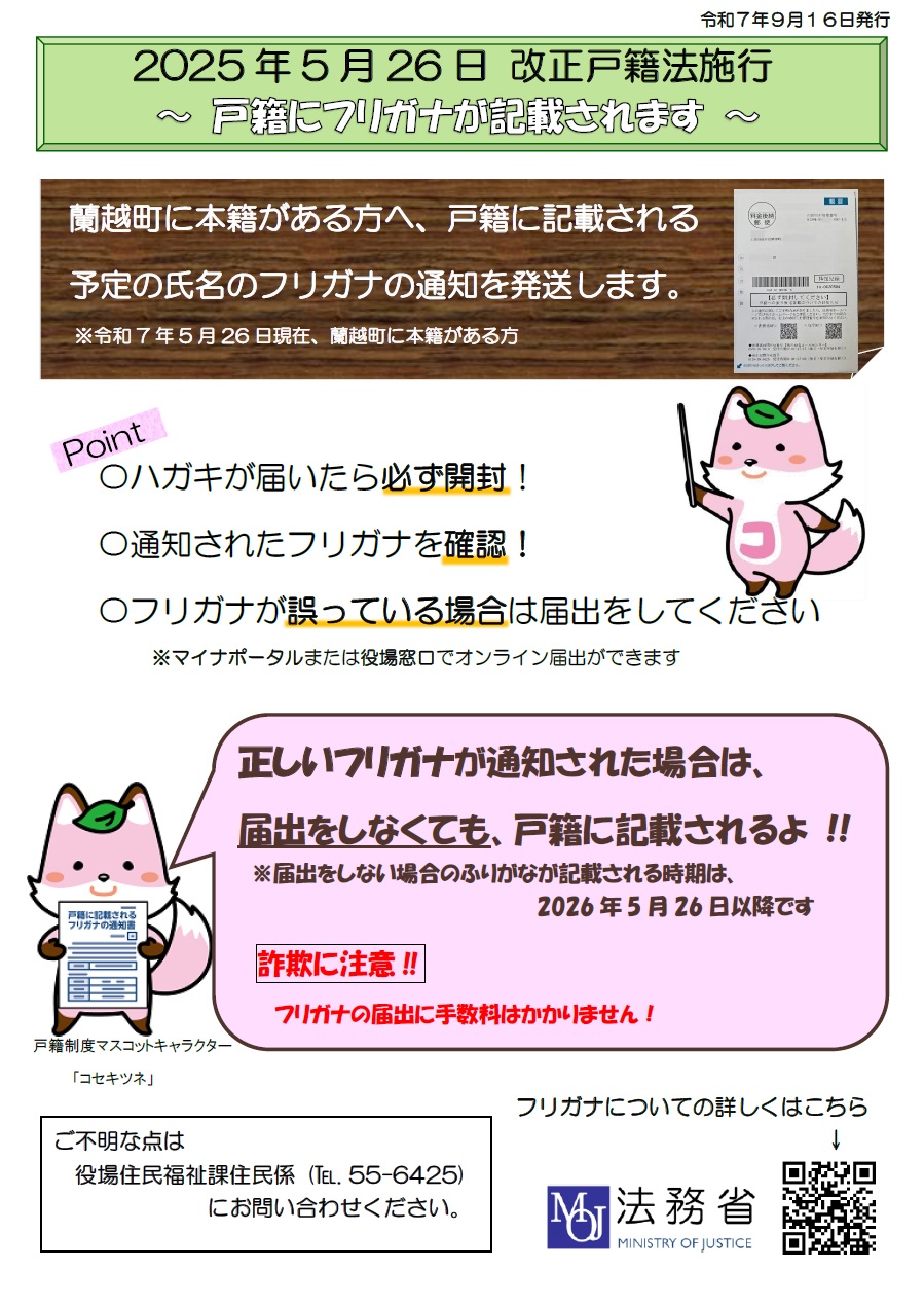 振り仮名通知