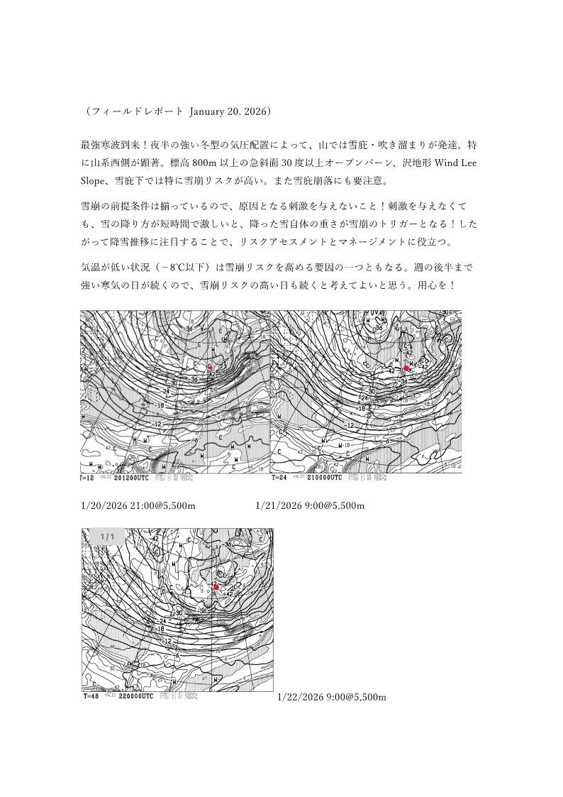 ニセコ山域フィールドレポート