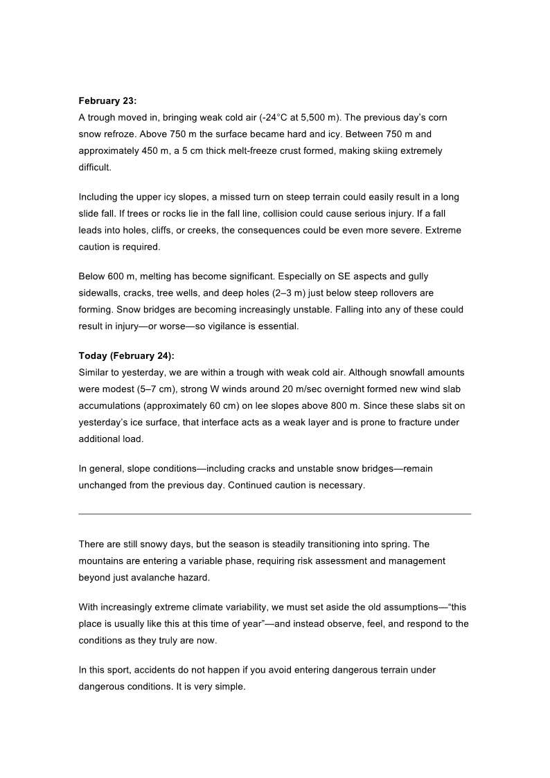 フィールドレポート